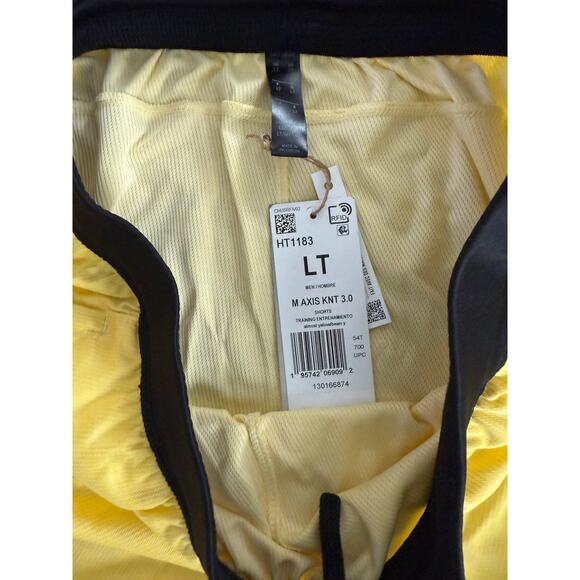 NWT Adidas Axis Knit 3.0 Almost Yellow Activewear Shorts Mens Size LT Large Tall - Picture 7 of 9